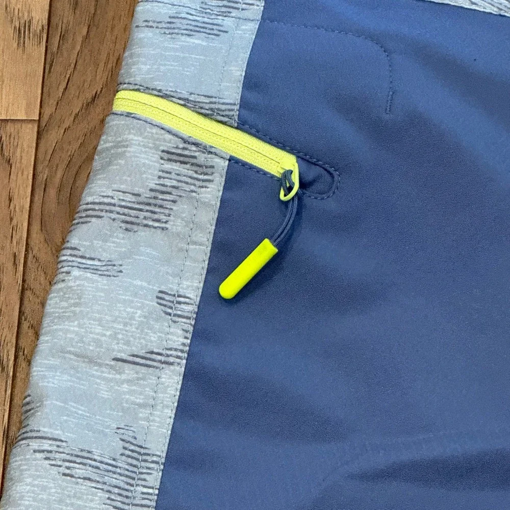 Vineyard Vines Mens Blue Grey Colorblock Board Shorts Swim Trunks Size 30